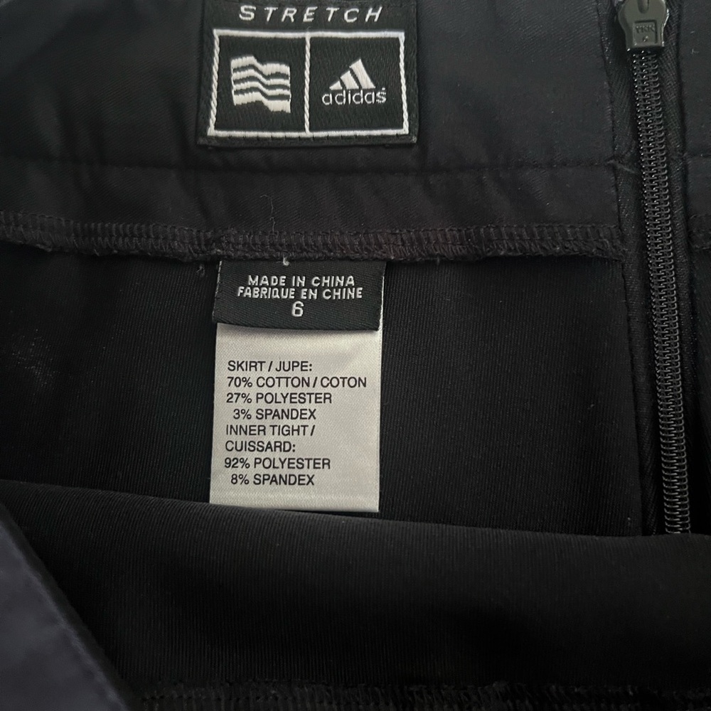 Adidas Black Skirt with Zipper Detail